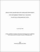 Developing Higher English Language Proficiency For Vietnamese Primary Efl Teachers A Critical Ethnographic Study